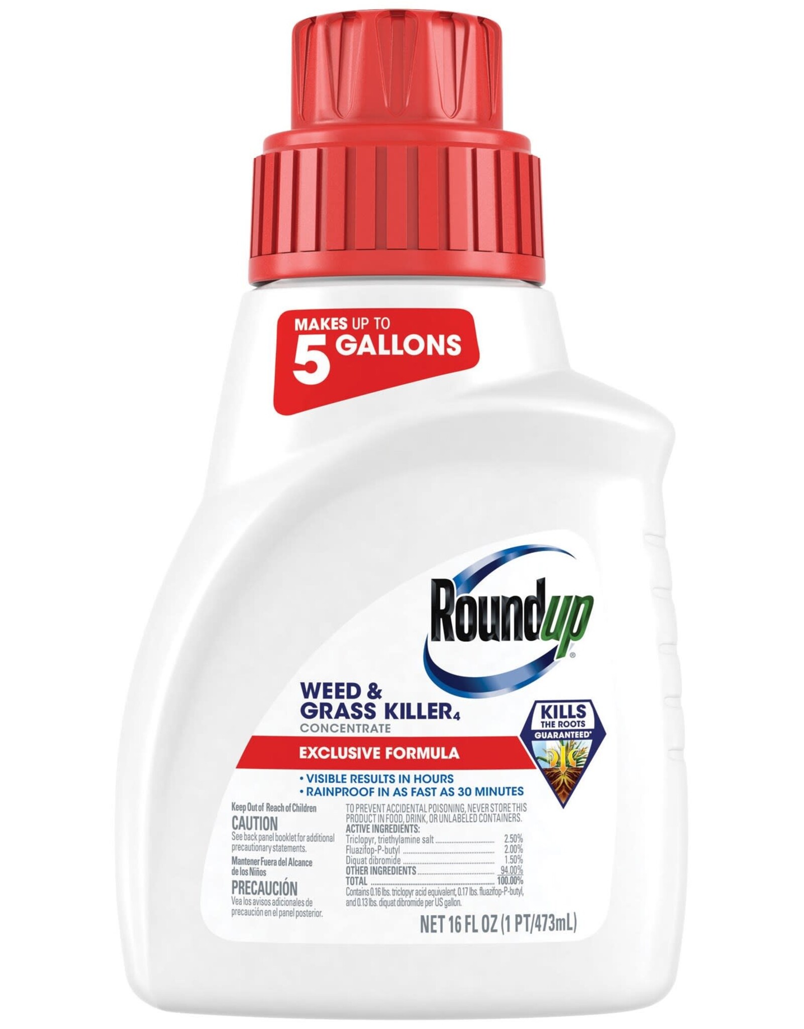 THE SCOTTS COMPANY RoundUp® Weed & Grass Killer Plus  - 16oz - Concentrate