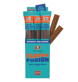 Etta Says! Etta Says! Flavor Fusion - All Natural Rawhide Free Chews for Dogs 2oz Chew - Beef and Bone Broth