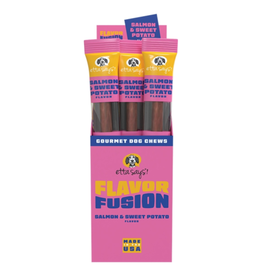 Etta Says! Etta Says! Flavor Fusion - All Natural Rawhide Free Chews for Dogs 1.75oz Chew -Salmon and Sweet Potato