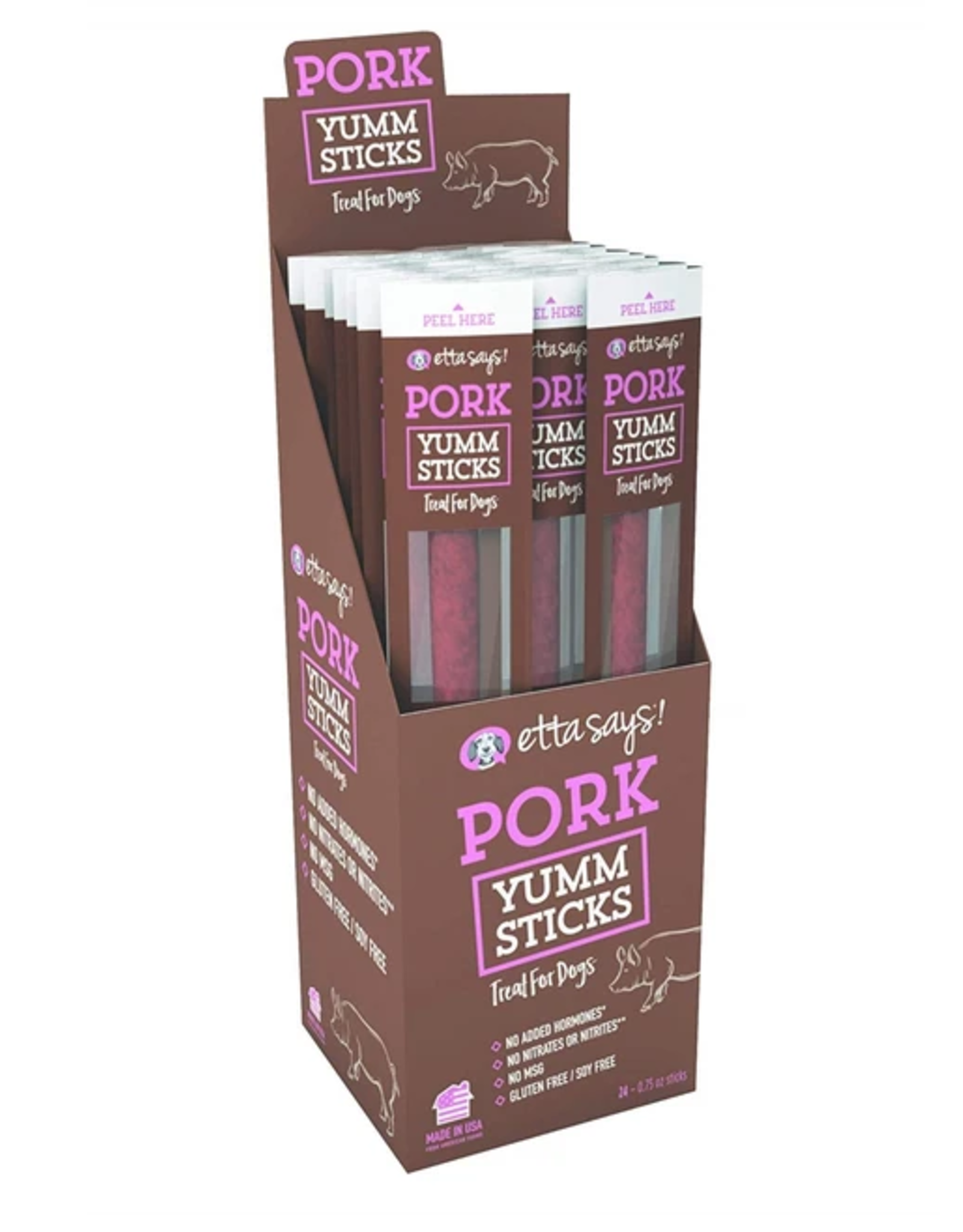 Etta Says! Etta Says! Pork Yumm Sticks Dog Treat .75oz