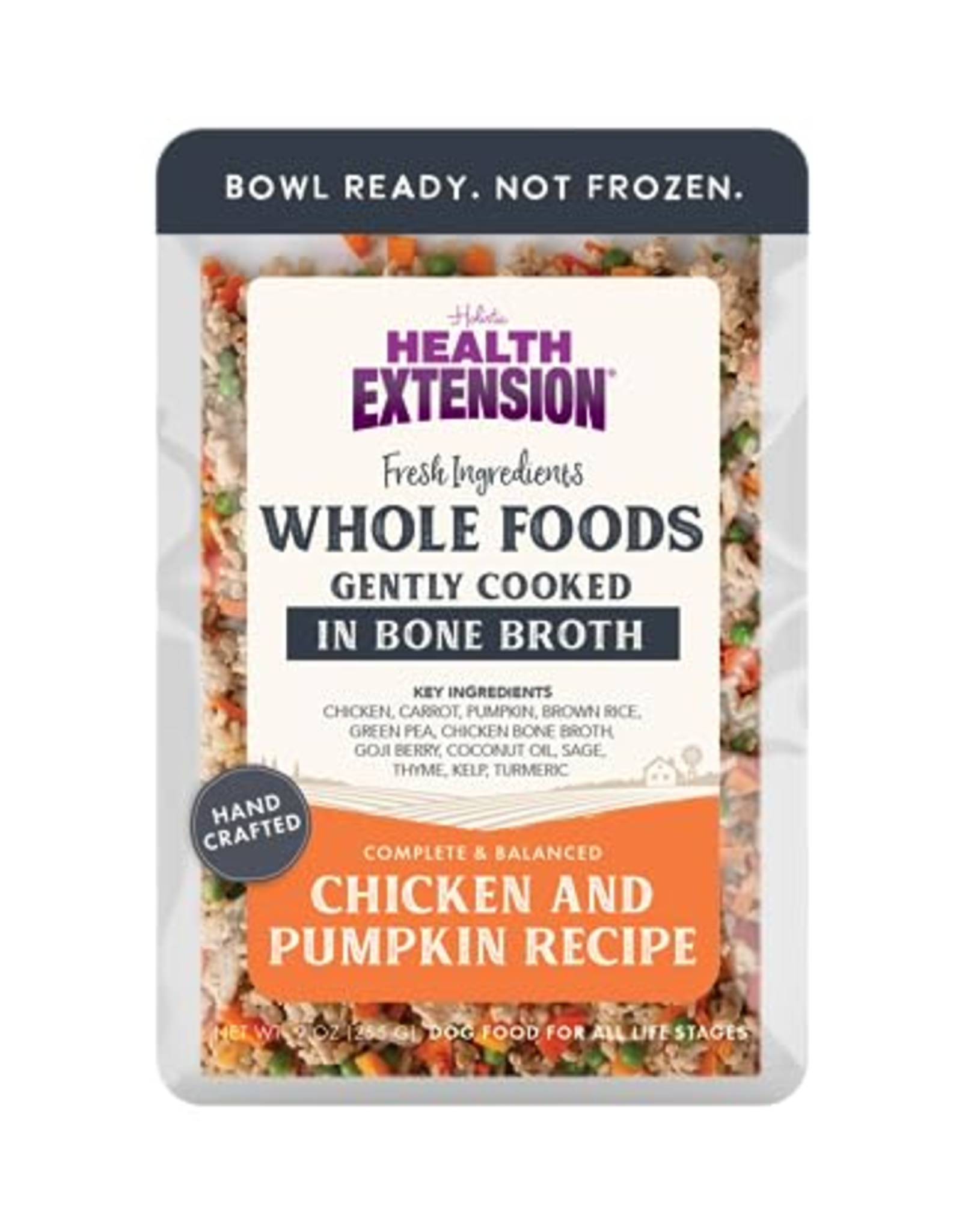 Health Extension Health Extension Gently Cooked Pouches for Dogs (Chicken and Pumpkin, 9oz Single Pouch)