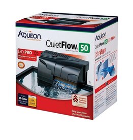 AQUEON Aqueon QuietFlow LED PRO Aquarium Power Filter Size 50