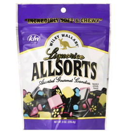 Wiley Wallaby Kennys Candy Wiley Wallaby Allsorts Licorice  8 Oz
