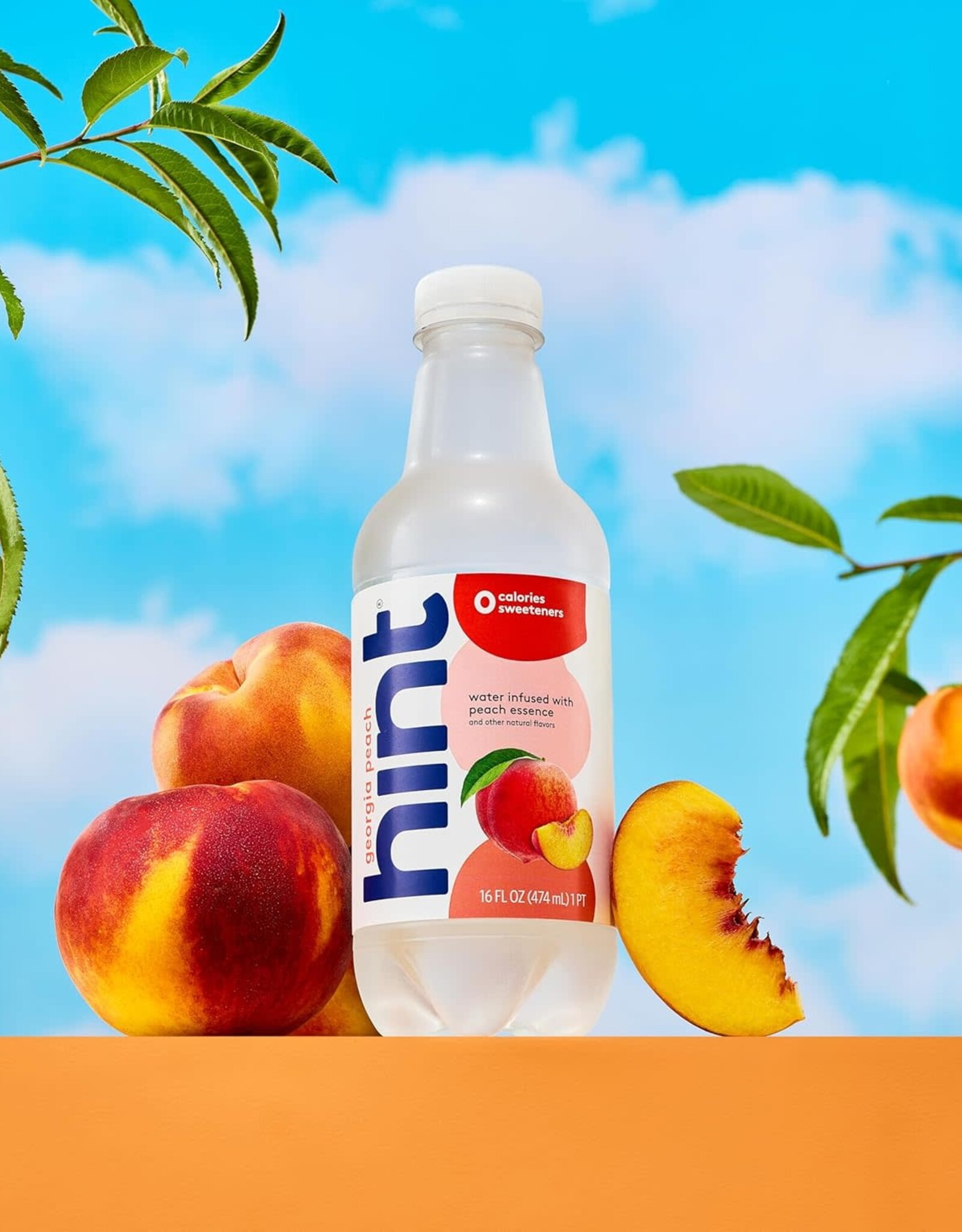 Hint Water Infused with Fruit Essences Peach 16 oz