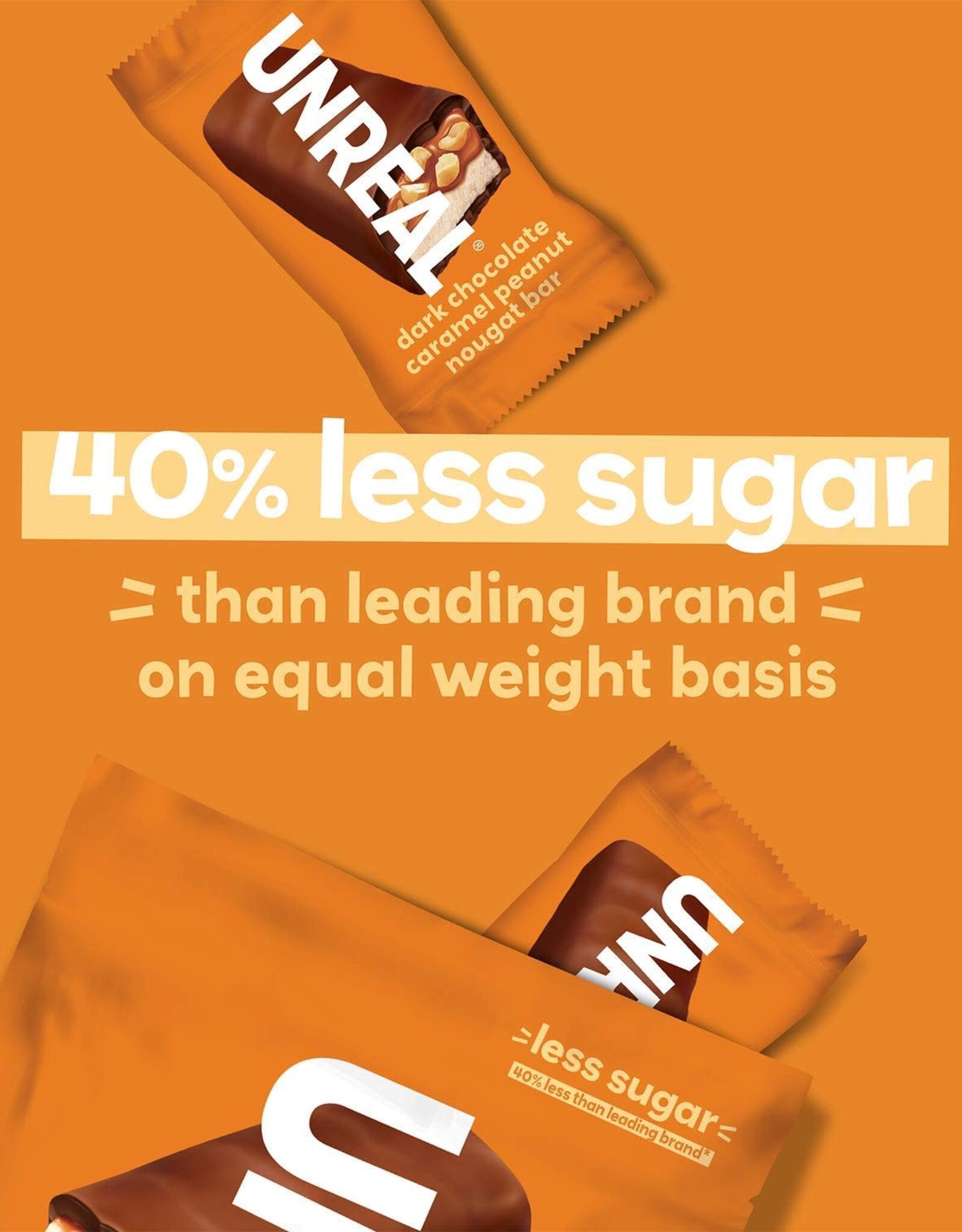 UNREAL Dark Chocolate Caramel Peanut Nougat Bar Mini