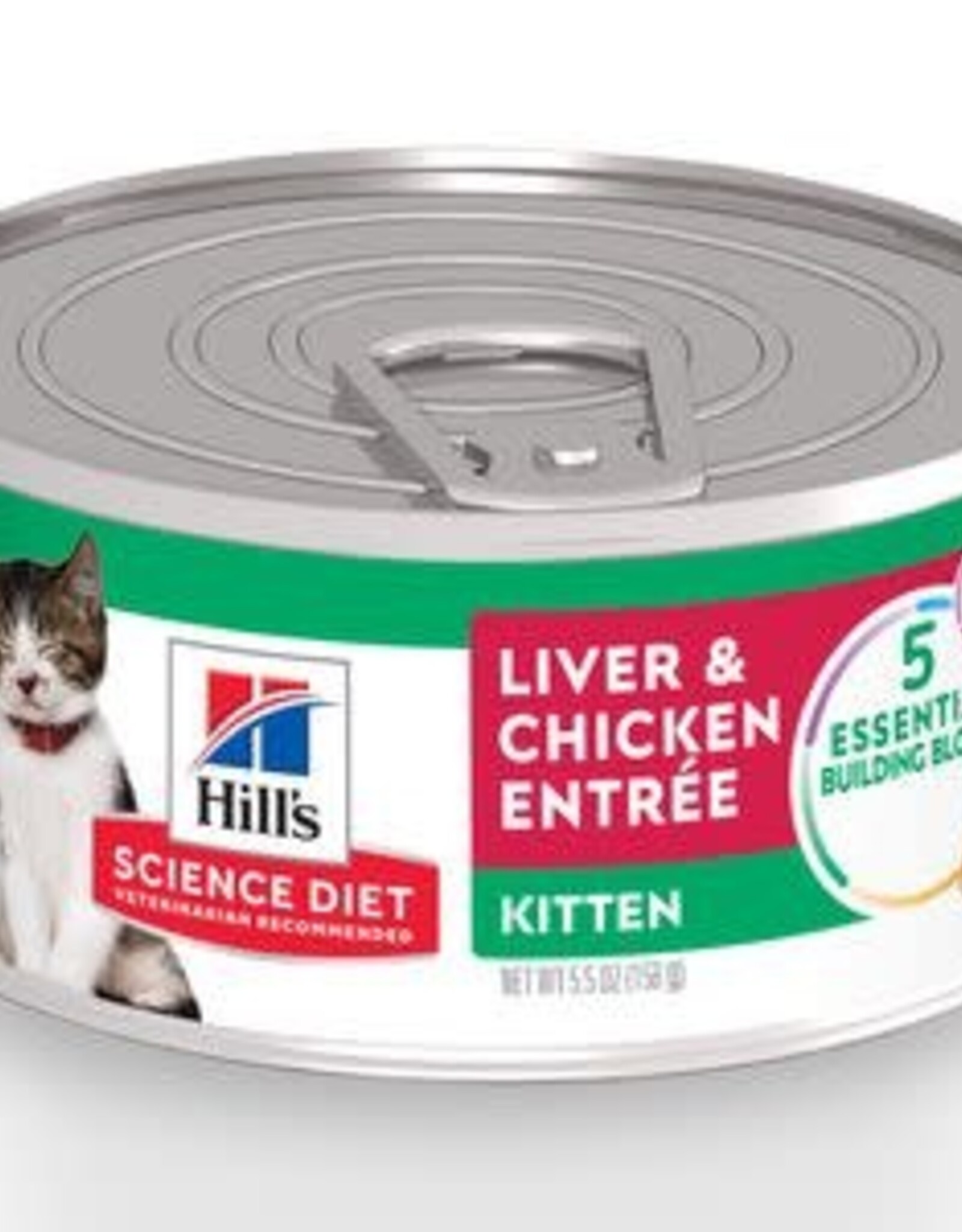 Science Diet Feline KITTEN Healthy Development Liver & Chicken Entree Minced  24 x 5.5 CASE PRICE