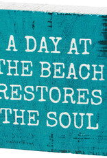 Restores The Soul Block Sign