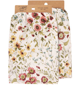 Fall Wildflowers Kitchen Towel