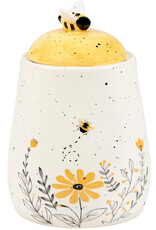 Bee Sugar Bowl 3.25" Diameter x 4.75"