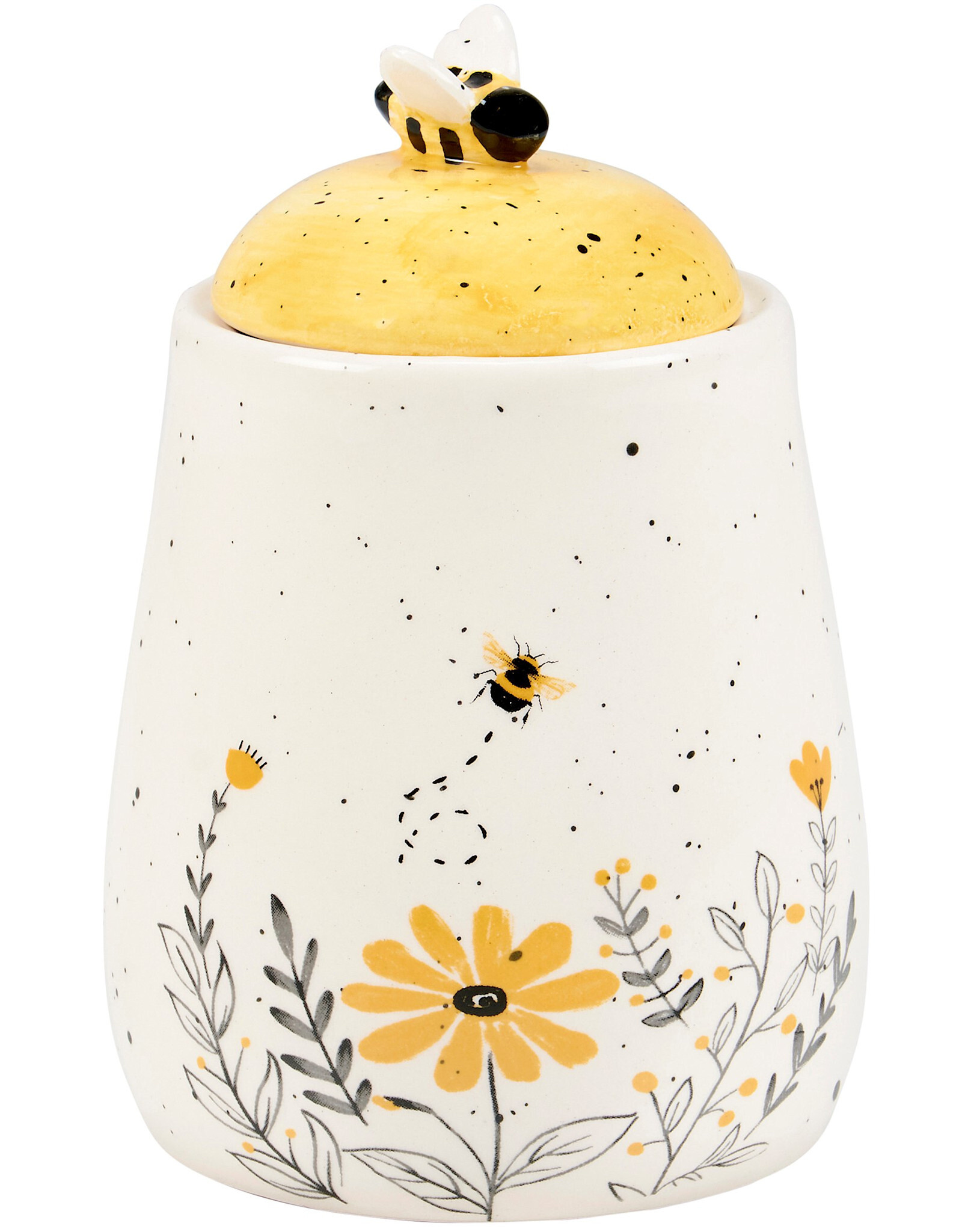 Bee Sugar Bowl 3.25" Diameter x 4.75"