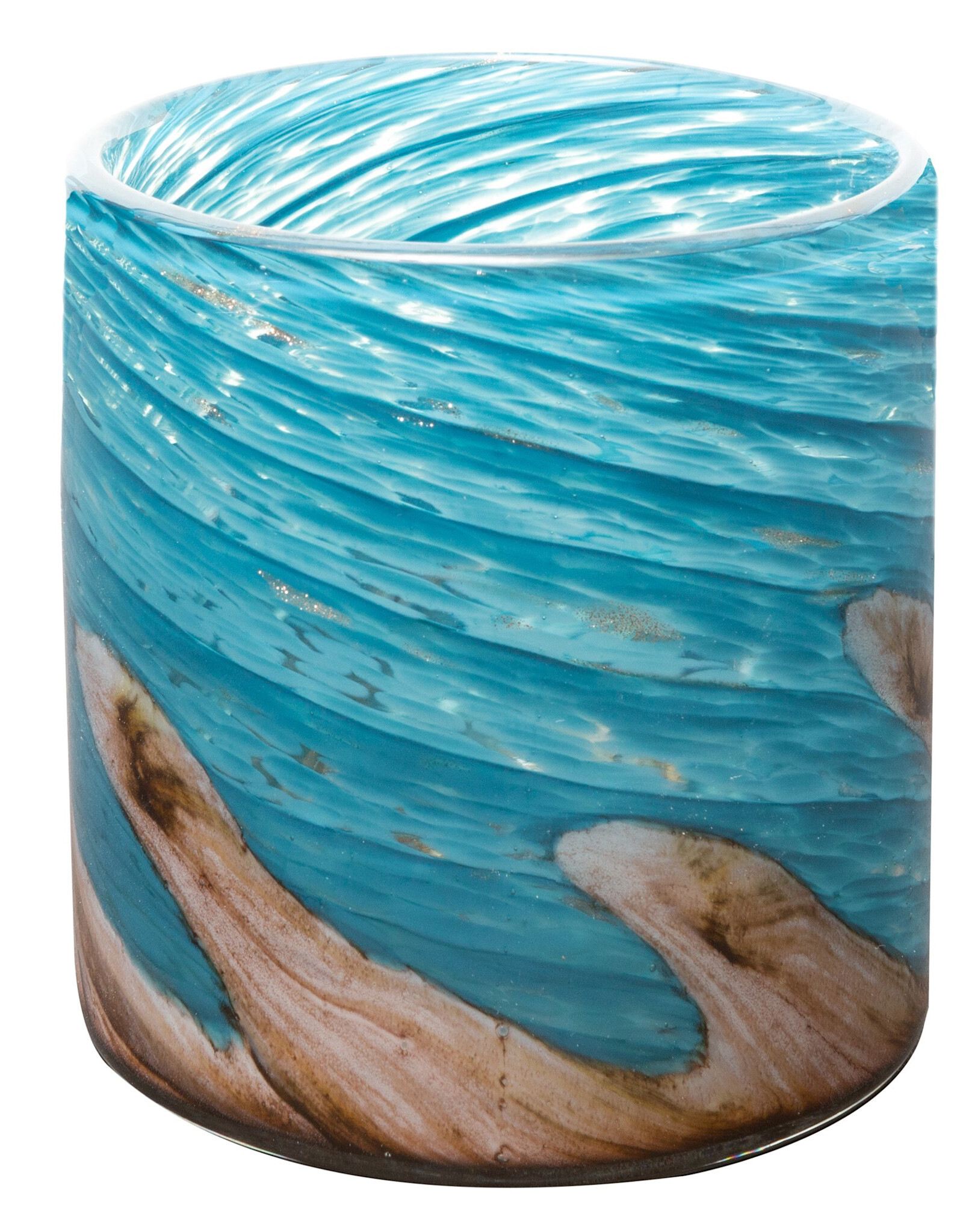Apricot Mint™ Wave Collection Planter  - 4.5in - Pacific Coast Blue