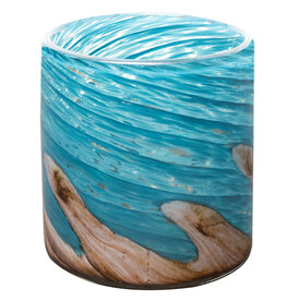Apricot Mint™ Wave Collection Planter  - 4.5in - Pacific Coast Blue