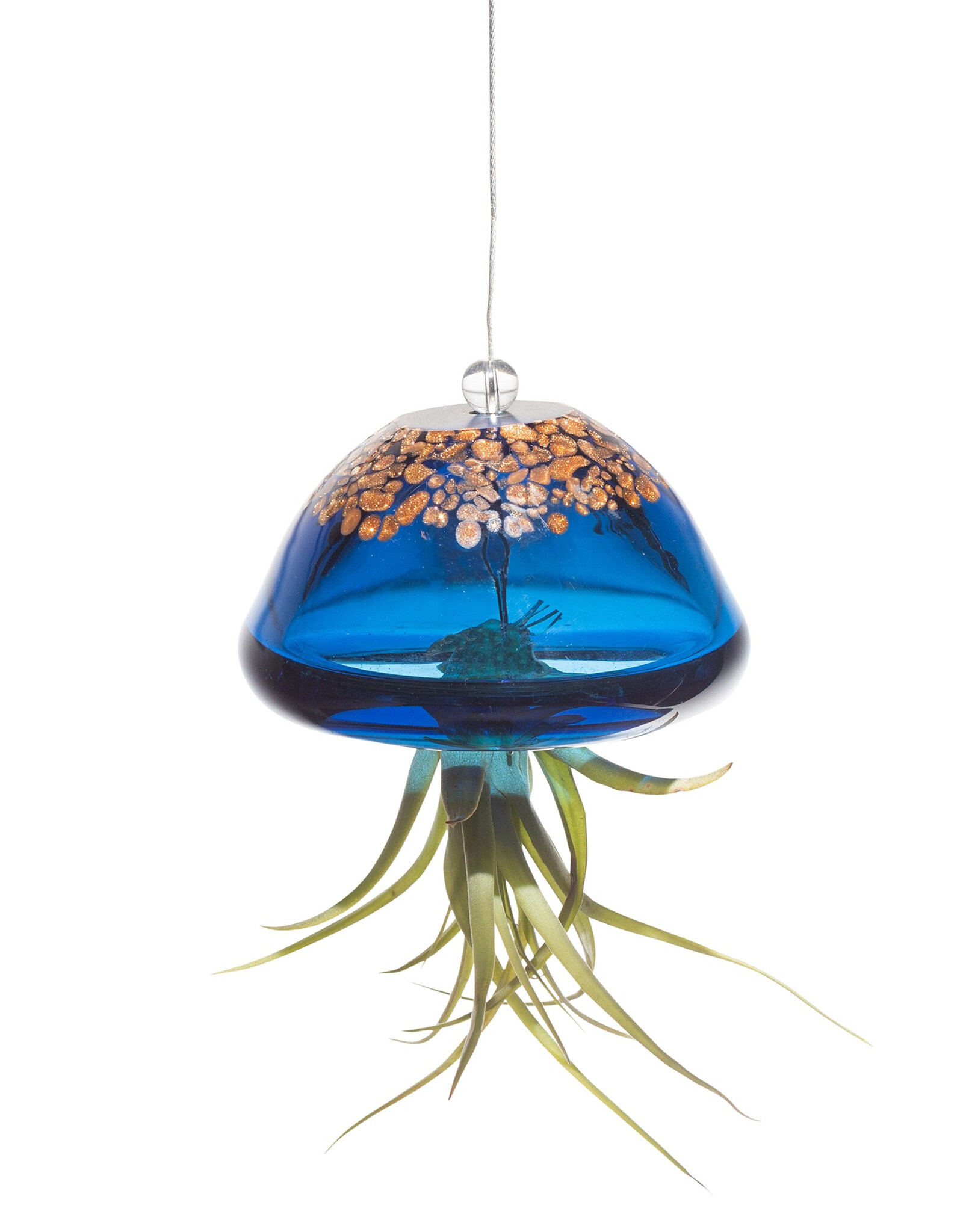 Apricot Mint™ Jellyfish Air Planter  - 3.5in x 2.5in - Lake Blue