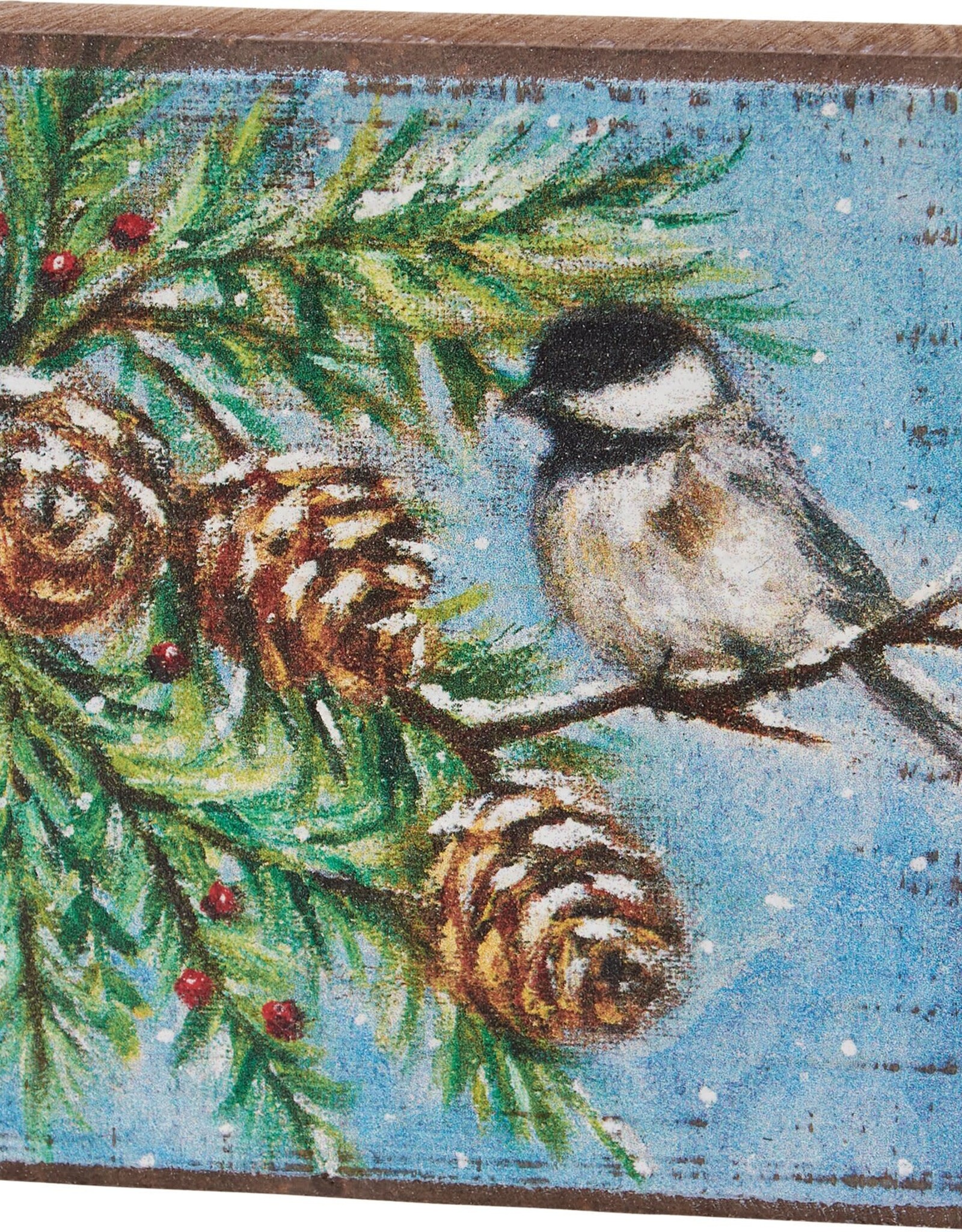 Chickadee Block Sign