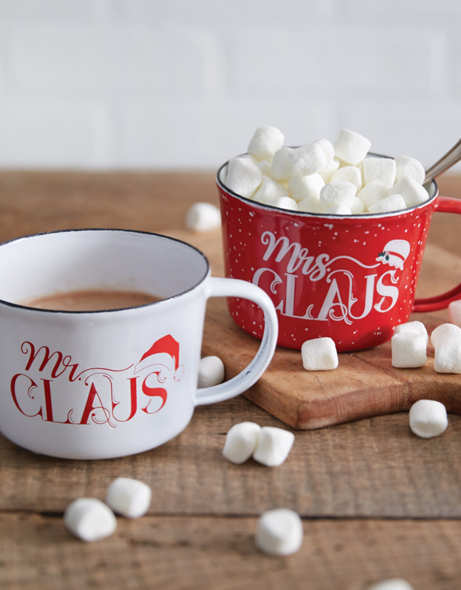 Set of Two Mr. & Mrs. Claus Mugs