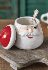 Winking Santa Sugar Jar