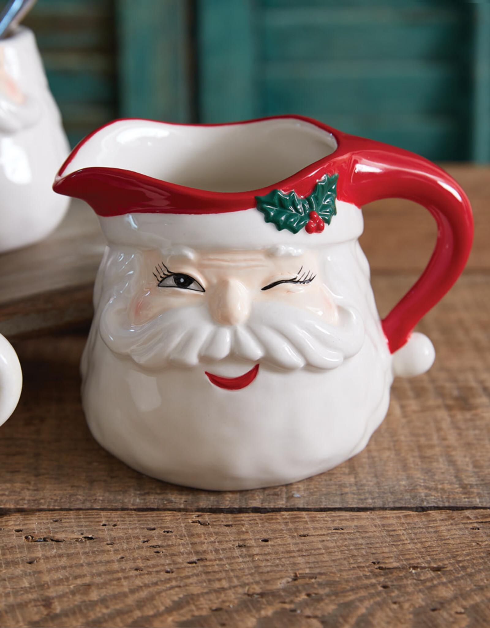 Winking Santa Creamer