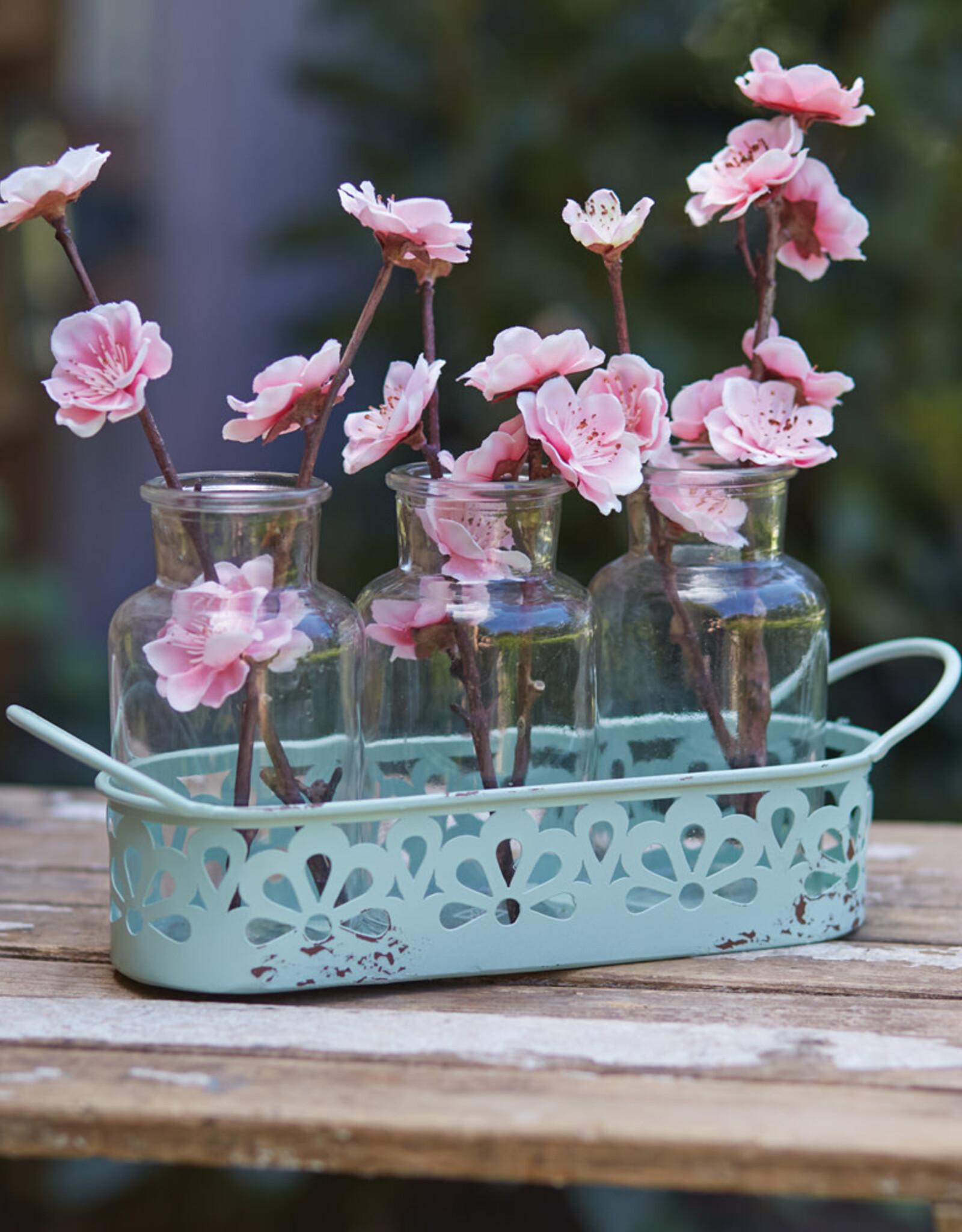 Decorative Three-Jar Caddy