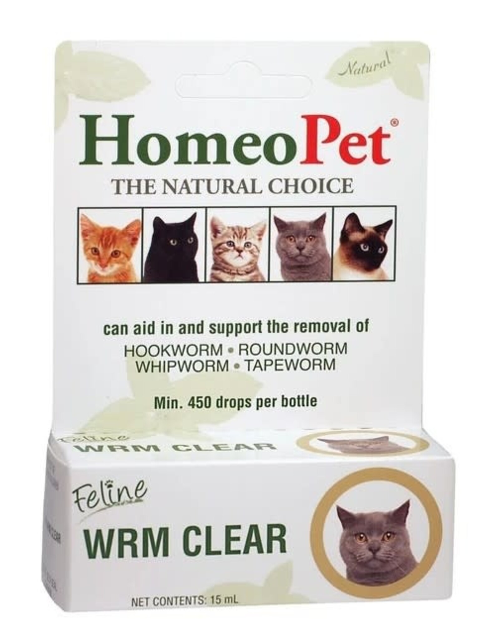 HOMEO HomeoPet Wrm Clear  Feline worm clear 15ml