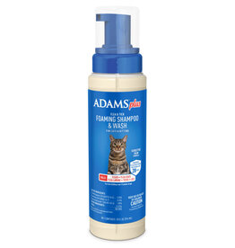 Adams Plus Flea & Tick Foaming Shampoo & Wash for Cats & Kittens