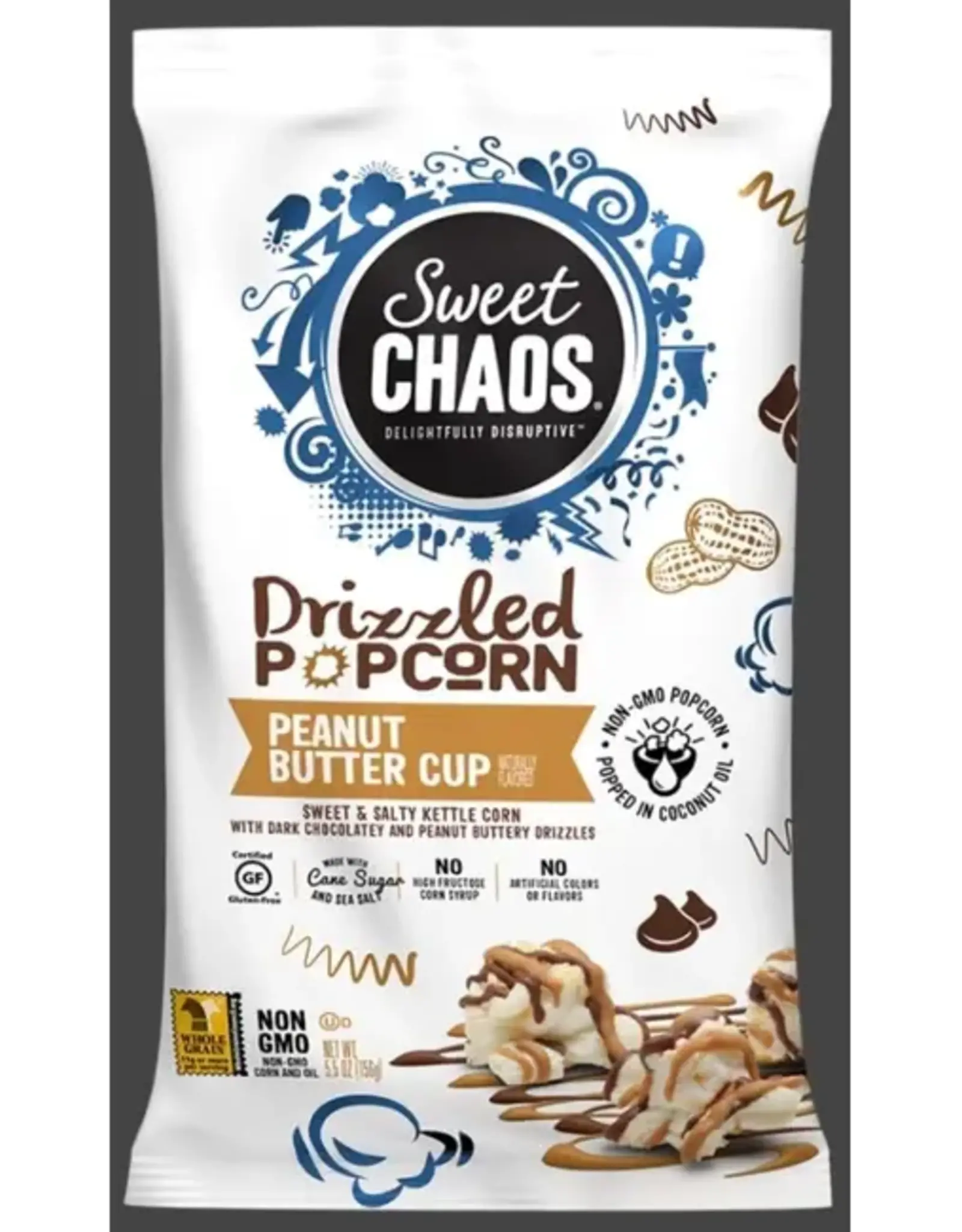 Kenny's Candy Sweet Chaos Popcorn Peanut Butter Cup 5.5oz
