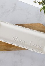 Serving Platter - Share Love  14 W x 5.5 D