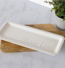 Serving Platter - Share Love  14 W x 5.5 D