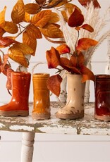 Mini Ceramic Boot Vases, Earthy Tones 4 H x 2 W x 3.25 D