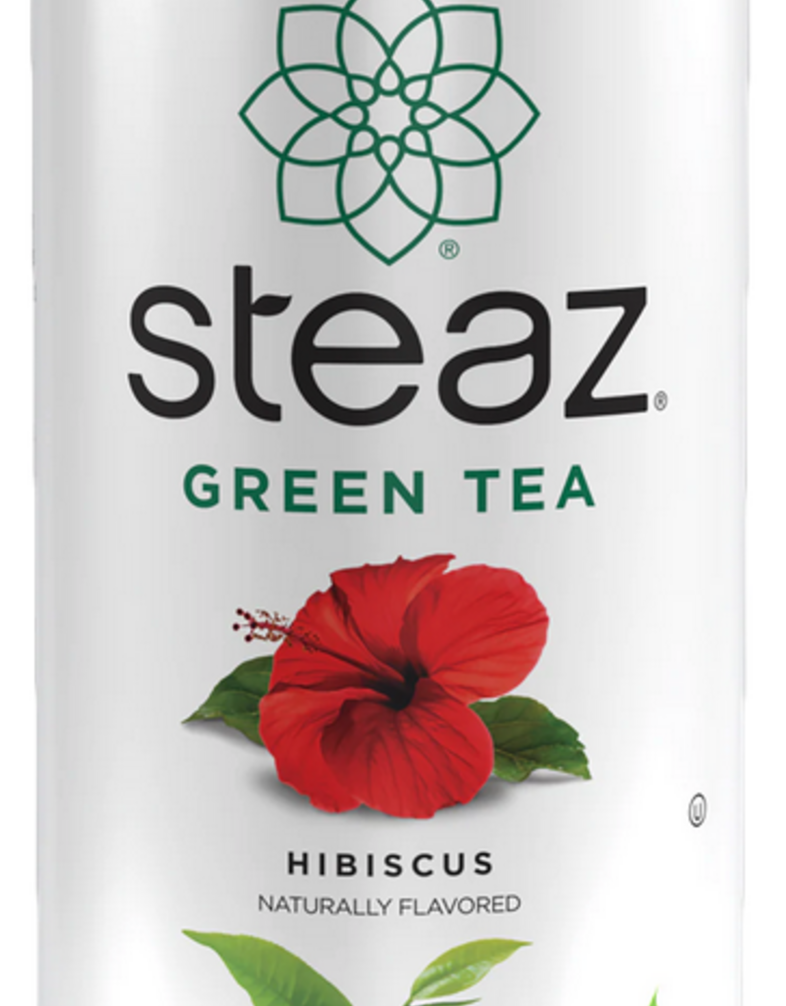 Steaz Organic Green Tea; Hibiscus 16oz
