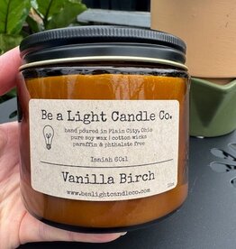 Be A Light Candle Co. Vanilla Birch 12oz
