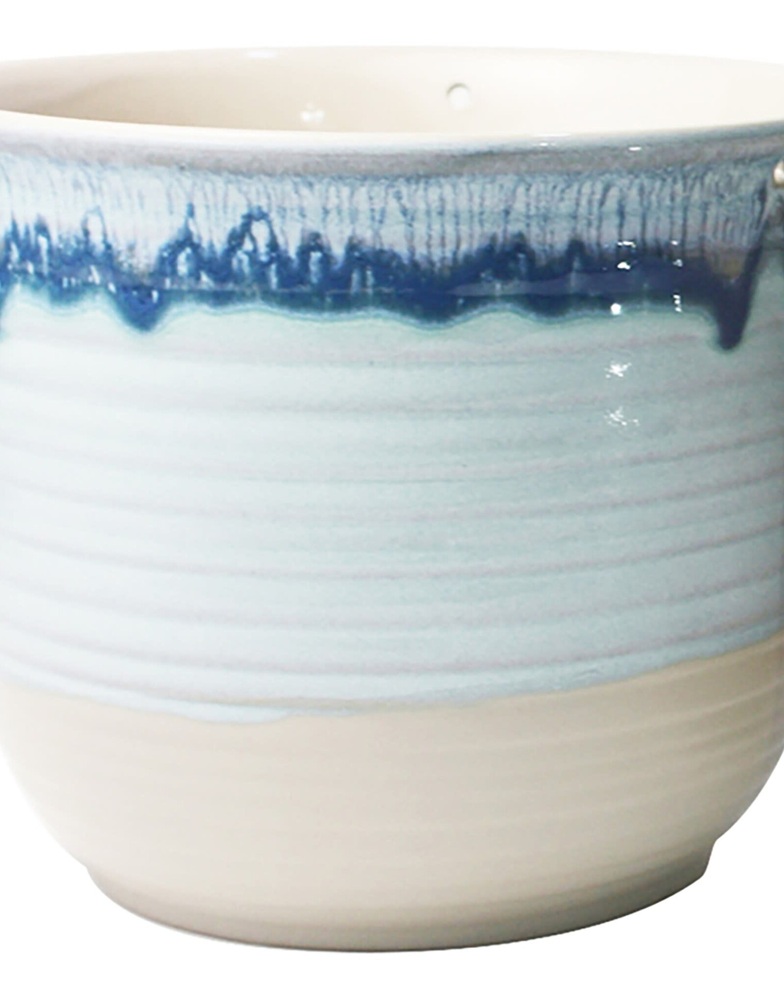 Blue Sky Clayworks Hanging Pastel Charm Flower Pot  - 6.5in - Blue