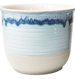 Blue Sky Clayworks Blue Sky Clayworks Hanging Pastel Charm Flower Pot  - 6.5in - Blue