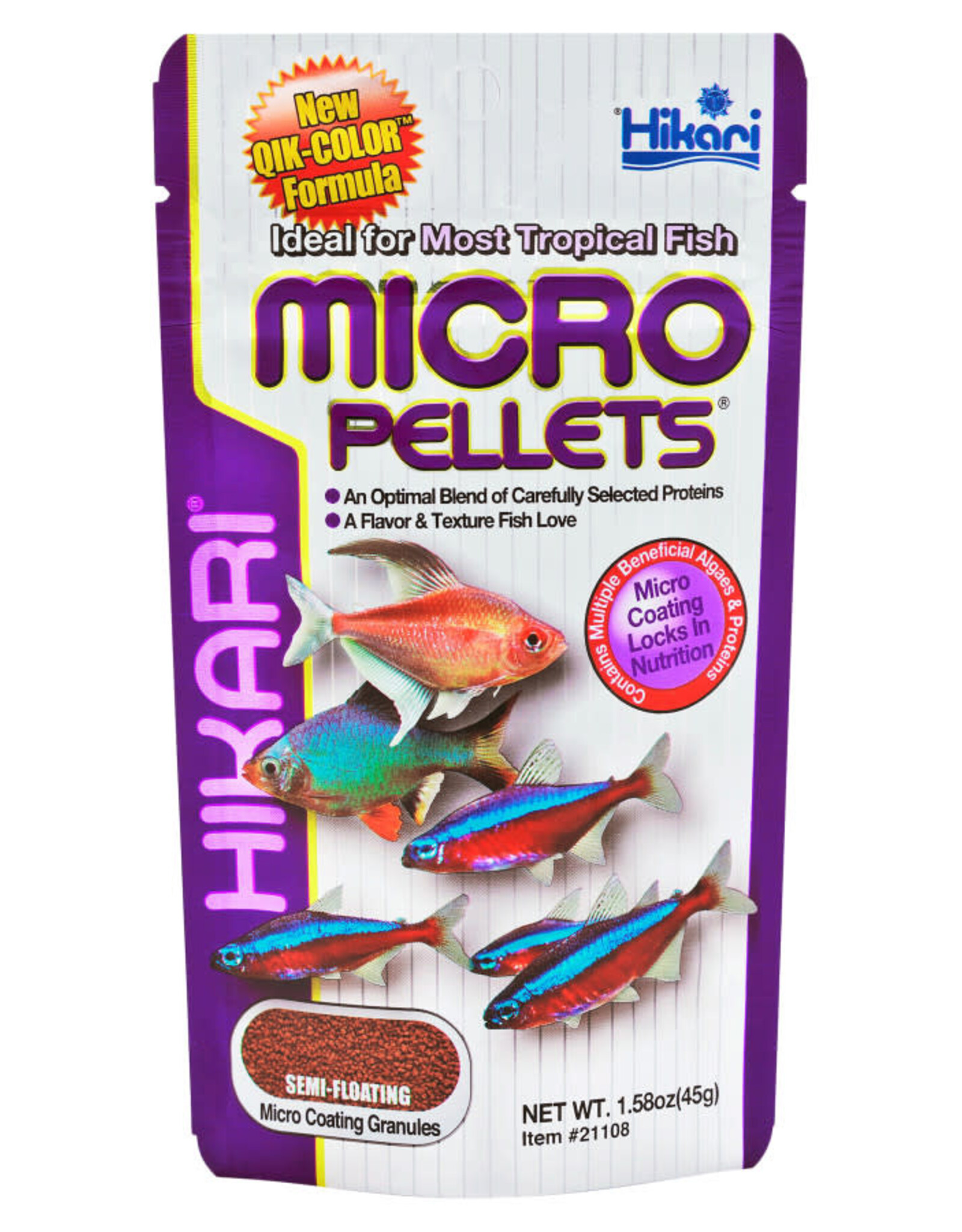HIKARI SALES USA Hikari USA Tropical Pellets Fish Food 1.58 oz