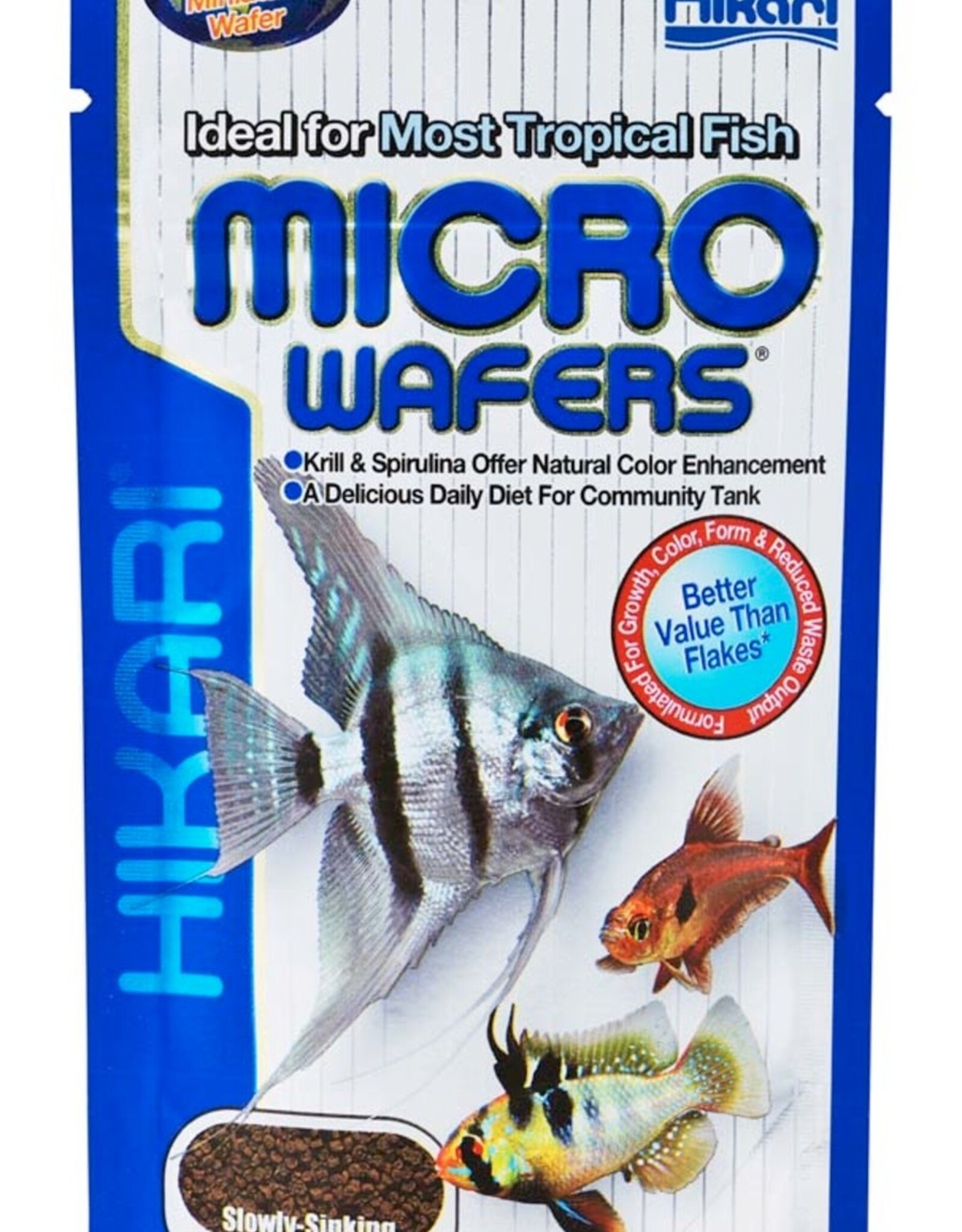 HIKARI SALES USA Hikari USA Tropical Micro Wafers Slow Sinking Wafer Fish Food 0.7 oz
