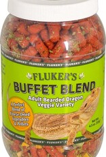 FLUKER LABS FLU Buffet Blend Adult Bearded Dragon Veggie Variety Freeze Dried Food4.5Z