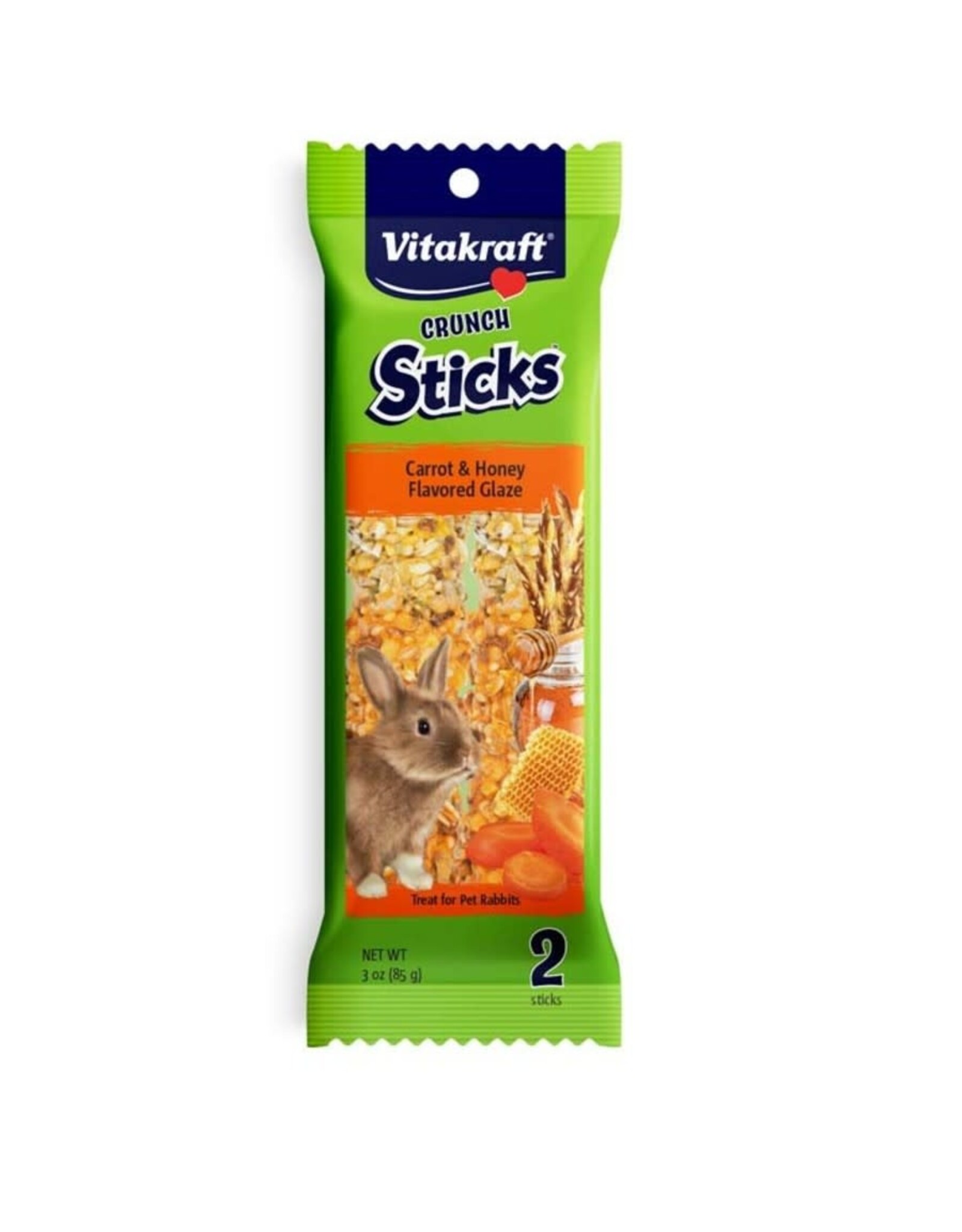 Vitakraft Vitakraft Crunch Sticks Rabbit Treats Carrot & Honey, 1ea/3 oz, 2 ct