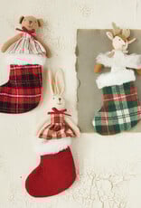 Plush Animal Toy with Stocking, Set of 2, 3 Styles