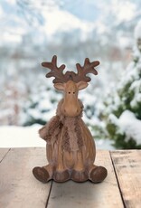 Woodland Moose Sitting Decor - SM 5"x4"x8.5"