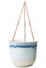 Blue Sky Clayworks Blue Sky Clayworks Hanging Pastel Charm Flower Pot  - 6.5in - Blue