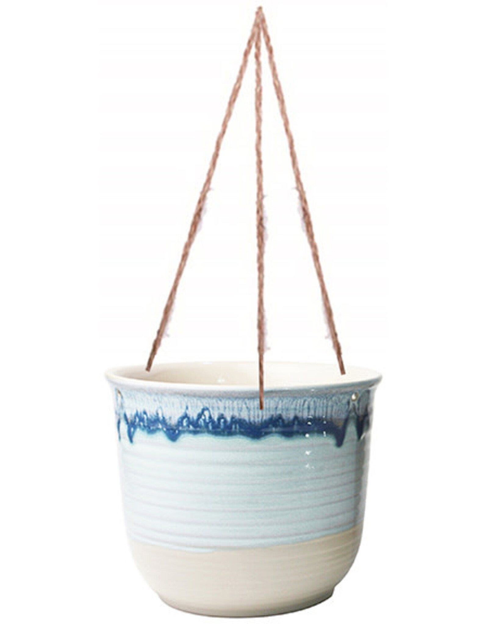 Blue Sky Clayworks Blue Sky Clayworks Hanging Pastel Charm Flower Pot  - 6.5in - Blue