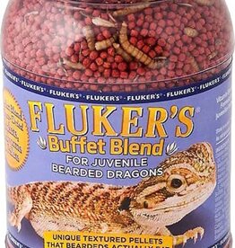 FLUKER LABS FLU Buffet Blend Juvenile Bearded Dragon Formula Freeze Dried Food 4.4Z