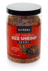 FLUKER'S FLU Sun-Dried Red Shrimp Reptile Treat 5OZ