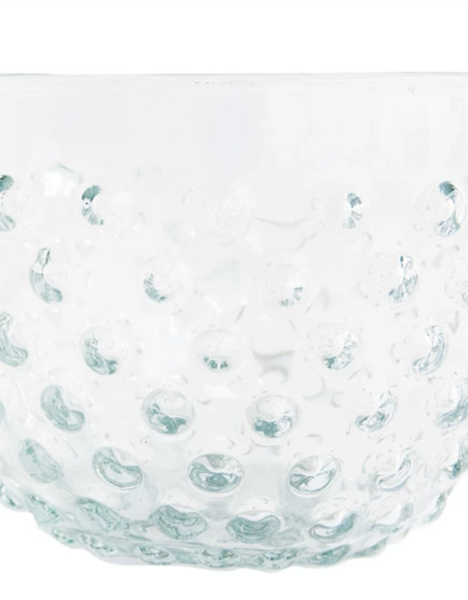 Glass Hobnail Bowl 4" Round x 3"H