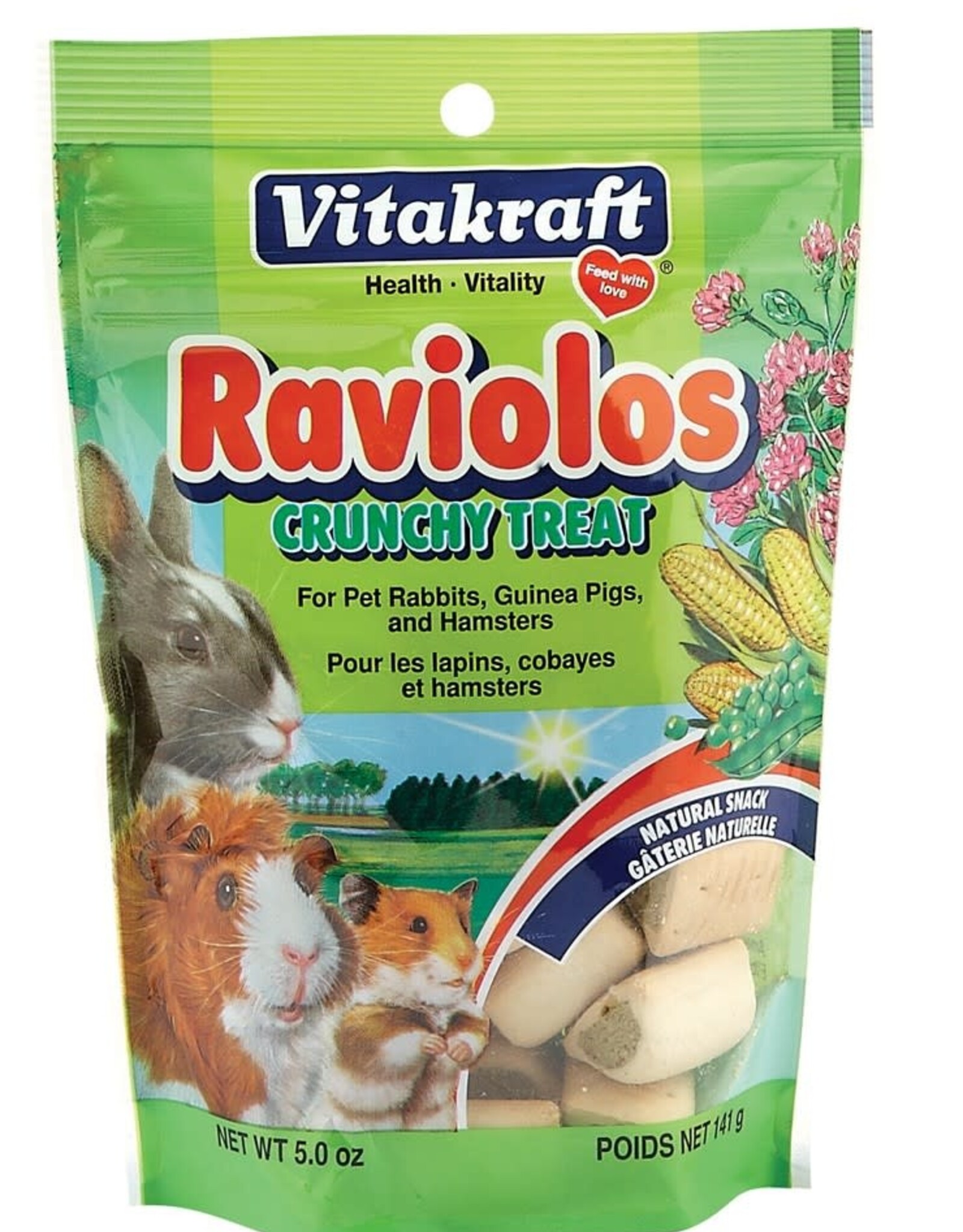 SUN SEED CO. INC. Vitakraft Raviolos Crunchy Treat for Small Animals 5oz