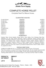 Alaska Farm Supply AFS Complete Horse 14% Protien 50lbs