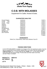 Alaska Farm Supply AFS COB with Molasses 50lbs