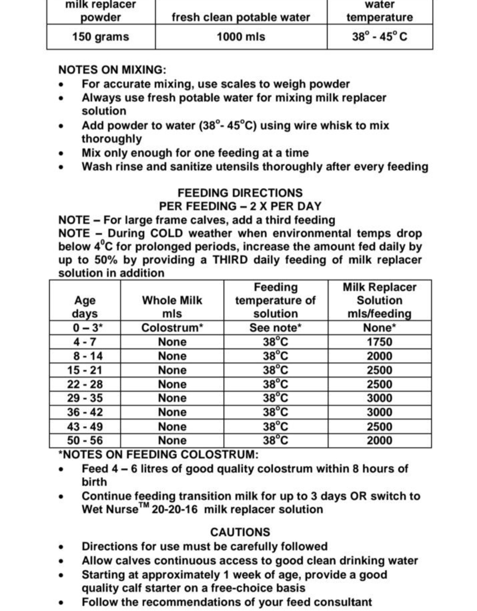 Prairie Micro Tech Inc. AFS Wet Nurse Milk Replacer 44lb