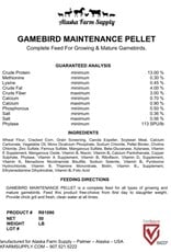 Alaska Farm Supply AFS Game Bird Maintainer 50lbs
