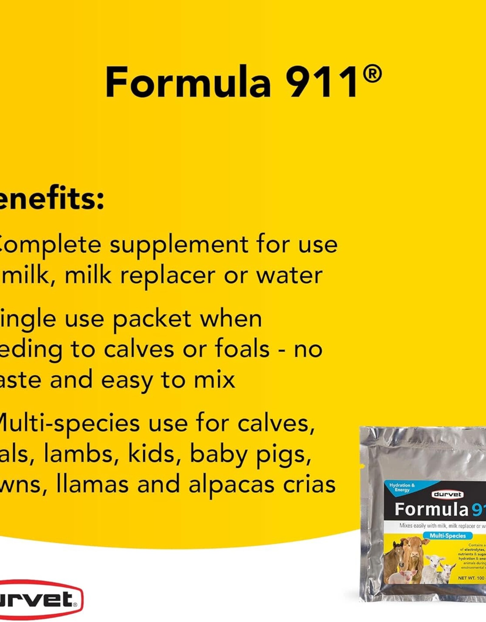 DURVET Durvet Formula 911   100gm pack