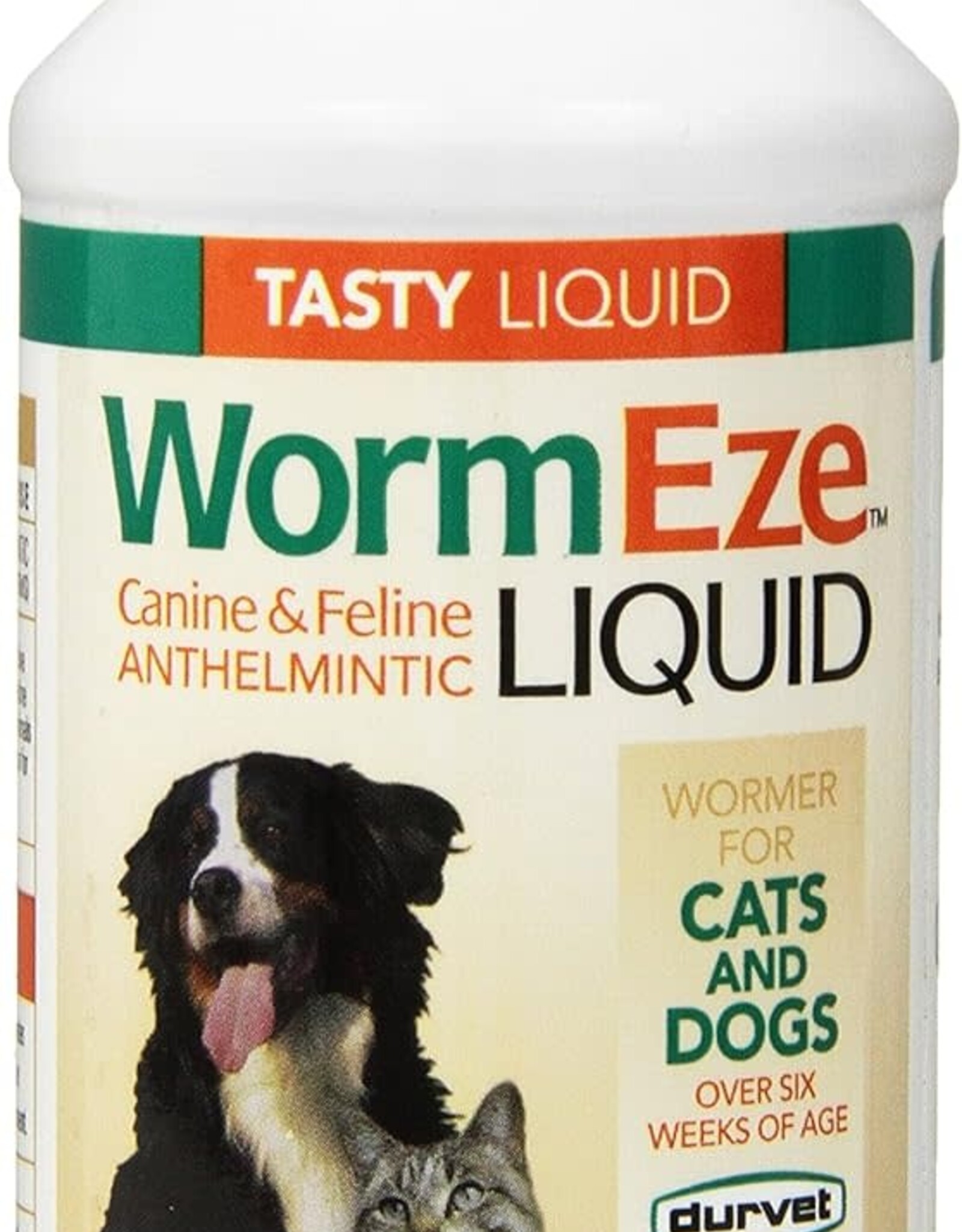 DURVET WormEze Dog and Cat Liquid 8oz DURVET